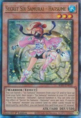Secret Six Samurai - Hatsume - RA03-EN016 - Prismatic Ultimate Rare - 1st Edition